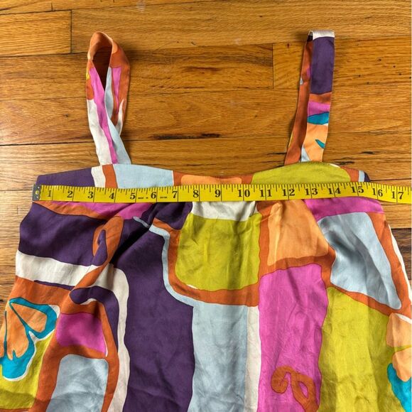Alice & Trixie 100% Silk Geometric psychedelic Dress Size M - Picture 5 of 7